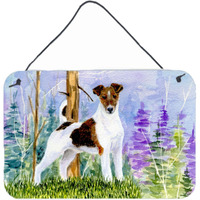 "Caroline's Treasures SS8640DS812 Jack Russell Terrier Indoor Aluminum Metal Wall or Door Hanging Prints, 8 x 12"", Multicolor"