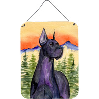 "Caroline's Treasures SS8642DS1216 Great Dane Aluminium Metal Wall or Door Hanging Prints, 16"" x 12"", Multicolor"