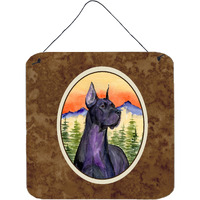 "Caroline's Treasures SS8642DS66 Great Dane Aluminum Metal Wall or Door Hanging Prints, 6 x 6"", Multicolor"