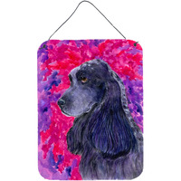 "Caroline's Treasures SS8659DS1216 Cocker Spaniel Aluminium Metal Wall or Door Hanging Prints, 16"" x 12"", Multicolor"