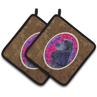 "Caroline's Treasures Cocker Spaniel Pair of Pot Holders SS8659PTHD, 7.5HX7.5W, Multicolor"