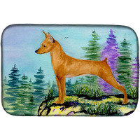 "Caroline's Treasures Min Pin Dish Drying Mat, 14"" x 21"", Multicolor"
