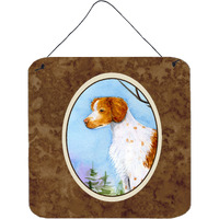 "Caroline's Treasures Setter Aluminum Metal Wall or Door Hanging Prints, 6 x 6"", Multicolor"