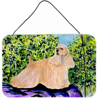 "Caroline's Treasures SS8668DS812 Cocker Spaniel Indoor Aluminum Metal Wall or Door Hanging Prints, 8 x 12"", Multicolor"