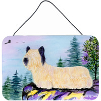 "Caroline's Treasures Skye Terrier Indoor Aluminium Metal Door Hanging Prints wall-decor, 8 x 12, Multicolor"