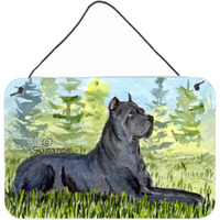 "Caroline's Treasures Cane Corso Indoor Aluminum Metal Wall or Door Hanging Prints, 8 x 12"", Multicolor"