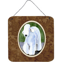 "Caroline's Treasures SS8683DS66 Bedlington Terrier Aluminum Metal Wall or Door Hanging Prints, 6 x 6"", Multicolor"