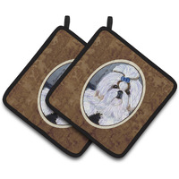 "Caroline's Treasures Shih Tzu Pair of Pot Holders SS8685PTHD, 7.5HX7.5W, Multicolor"
