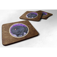 "Caroline's Treasures SS8686FC Pomeranian Foam Coasters (Set of 4), 3.5"" H x 3.5"" W, Multicolor"