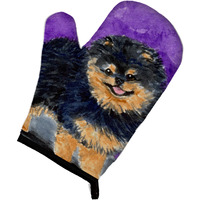 "Caroline's Treasures SS8687OVMT Pomeranian Oven Mitt, 12"" by 8.5"", Multicolor"