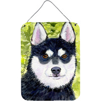 "Caroline's Treasures SS8696DS1216 Klee Kai Aluminium Metal Wall or Door Hanging Prints, 16"" x 12"", Multicolor"
