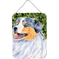 "Caroline's Treasures SS8736DS1216 Australian Shepherd Aluminium Metal Wall or Door Hanging Prints, 16"" x 12"", Multicolor"