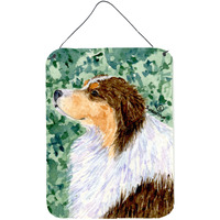 "Caroline's Treasures SS8738DS1216 Australian Shepherd Aluminium Metal Wall or Door Hanging Prints, 16"" x 12"", Multicolor"
