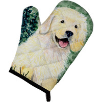"Caroline's Treasures SS8739OVMT Golden Retriever Oven Mitt, 12"" by 8.5"", Multicolor"