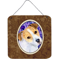 "Caroline's Treasures SS8740DS66 Jack Russell Terrier Aluminum Metal Wall or Door Hanging Prints, 6 x 6"", Multicolor"
