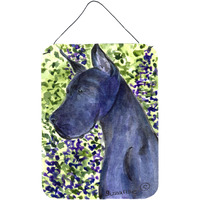"Caroline's Treasures SS8745DS1216 Great Dane Aluminium Metal Wall or Door Hanging Prints, 16"" x 12"", Multicolor"
