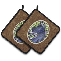 "Caroline's Treasures SS8745PTHD Great Dane Pot Holders (1 Pair), 7.5"" x 7.5"", Multicolor"
