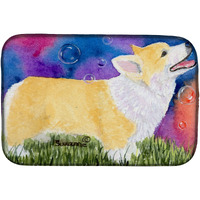 "Caroline's Treasures Corgi Dish Drying Mat, 14"" x 21"", Multicolor"