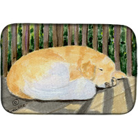 "Caroline's Treasures Golden Retriever Dish Drying Mat, 14"" x 21"", Multicolor"