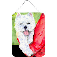 "Caroline's Treasures SS8784DS1216 Westie Aluminium Metal Wall or Door Hanging Prints, 16"" x 12"", Multicolor"