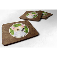 "Caroline's Treasures SS8786FC Chihuahua Foam Coasters (Set of 4), 3.5"" H x 3.5"" W, Multicolor"