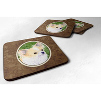 "Caroline's Treasures SS8788FC Chihuahua Foam Coasters (Set of 4), 3.5"" H x 3.5"" W, Multicolor"