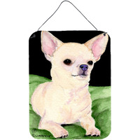 "Caroline's Treasures SS8789DS1216 Chihuahua Aluminium Metal Wall or Door Hanging Prints, 16"" x 12"", Multicolor"