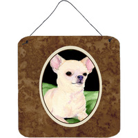"Caroline's Treasures SS8789DS66 Chihuahua Aluminum Metal Wall or Door Hanging Prints, 6 x 6"", Multicolor"