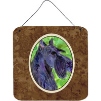 "Caroline's Treasures SS8792DS66 Scottish Terrier Aluminum Metal Wall or Door Hanging Prints, 6 x 6"", Multicolor"