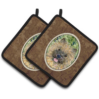"Caroline's Treasures Cairn Terrier Pair of Pot Holders SS8799PTHD, 7.5HX7.5W, Multicolor"