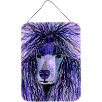 "Caroline's Treasures SS8800DS1216 Poodle Aluminium Metal Wall or Door Hanging Prints, 16"" x 12"", Multicolor"