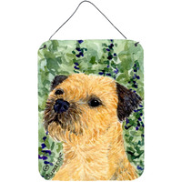 "Caroline's Treasures SS8801DS1216 Border Terrier Aluminium Metal Wall or Door Hanging Prints, 16"" x 12"", Multicolor"