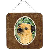 "Caroline's Treasures SS8801DS66 Border Terrier Aluminum Metal Wall or Door Hanging Prints, 6 x 6"", Multicolor"