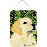 "Caroline's Treasures SS8803DS1216 Labrador Aluminium Metal Wall or Door Hanging Prints, 16"" x 12"", Multicolor"