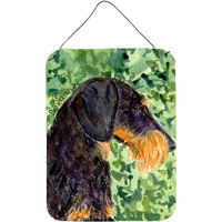 "Caroline's Treasures SS8805DS1216 Dachshund Aluminium Metal Wall or Door Hanging Prints, 16"" x 12"", Multicolor"