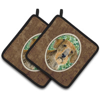 "Caroline's Treasures Dachshund Pair of Pot Holders SS8806PTHD, 7.5HX7.5W, Multicolor"