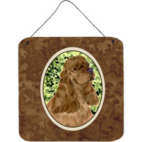 "Caroline's Treasures SS8807DS66 Cocker Spaniel Aluminum Metal Wall or Door Hanging Prints, 6 x 6"", Multicolor"