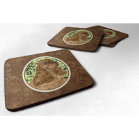 "Caroline's Treasures SS8807FC Cocker Spaniel Foam Coasters (Set of 4), 3.5"" H x 3.5"" W, Multicolor"