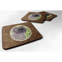 "Caroline's Treasures SS8815FC Cairn Terrier Foam Coasters (Set of 4), 3.5"" H x 3.5"" W, Multicolor"