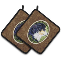 "Caroline's Treasures Bernese Mountain Dog Pair of Pot Holders SS8832PTHD, 7.5HX7.5W, Multicolor"