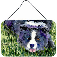 "Caroline's Treasures SS8836DS812 Border Collie Indoor Aluminum Metal Wall or Door Hanging Prints, 8 x 12"", Multicolor"