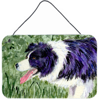 "Caroline's Treasures SS8843DS812 Border Collie Indoor Aluminum Metal Wall or Door Hanging Prints, 8 x 12"", Multicolor"