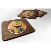 "Caroline's Treasures SS8850FC Airedale Foam Coasters (Set of 4), 3.5"" H x 3.5"" W, Multicolor"
