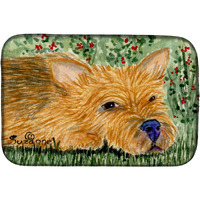 "Caroline's Treasures Norwich Terrier Dish Drying Mat, 14"" x 21"", Multicolor"