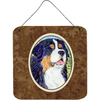 "Caroline's Treasures SS8867DS66 Bernese Mountain Dog Aluminum Metal Wall or Door Hanging Prints, 6 x 6"", Multicolor"