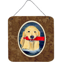 "Caroline's Treasures SS8868DS66 Golden Retriever Aluminum Metal Wall or Door Hanging Prints, 6 x 6"", Multicolor"