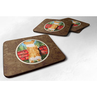 "Caroline's Treasures SS8870FC Corgi Foam Coasters (Set of 4), 3.5"" H x 3.5"" W, Multicolor"