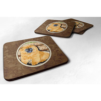 "Caroline's Treasures SS8875FC Chow Chow Foam Coasters (Set of 4), 3.5"" H x 3.5"" W, Multicolor"