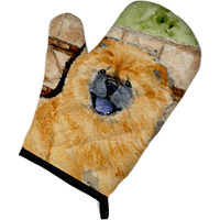 "Caroline's Treasures SS8875OVMT Chow Oven Mitt, 12"" by 8.5"", Multicolor"