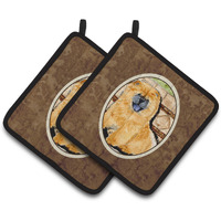 "Caroline's Treasures Chow Pair of Pot Holders SS8875PTHD, 7.5HX7.5W, Multicolor"